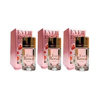 Vaporisateur Natural Spray Eau De Parfum Ever Rosa 100ml 3 Unidades